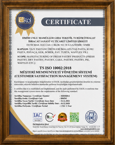 TS ISO 10002:2018 Müşteri Memnuniyeti Yönetim Sistemi