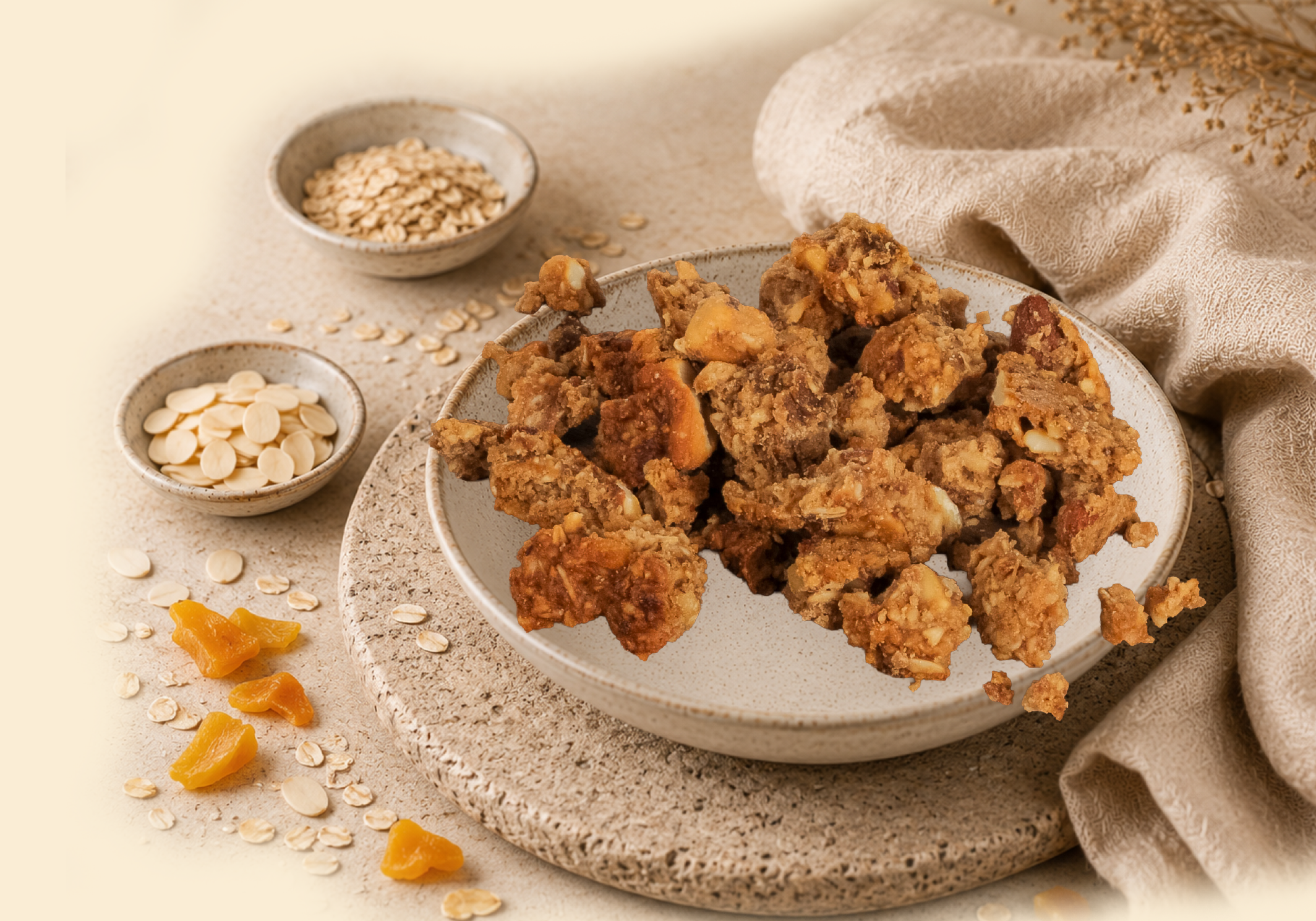 Glutensiz Yaban Mersinli Kabak Çekirdekli Granola