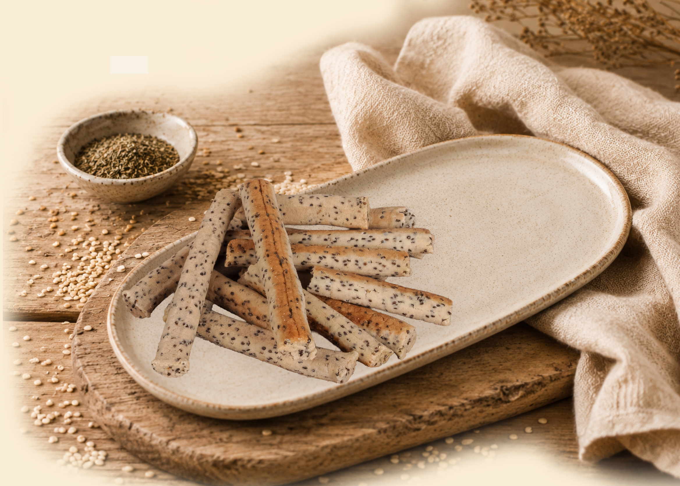 Glutensiz Chia Tohumlu Grissini