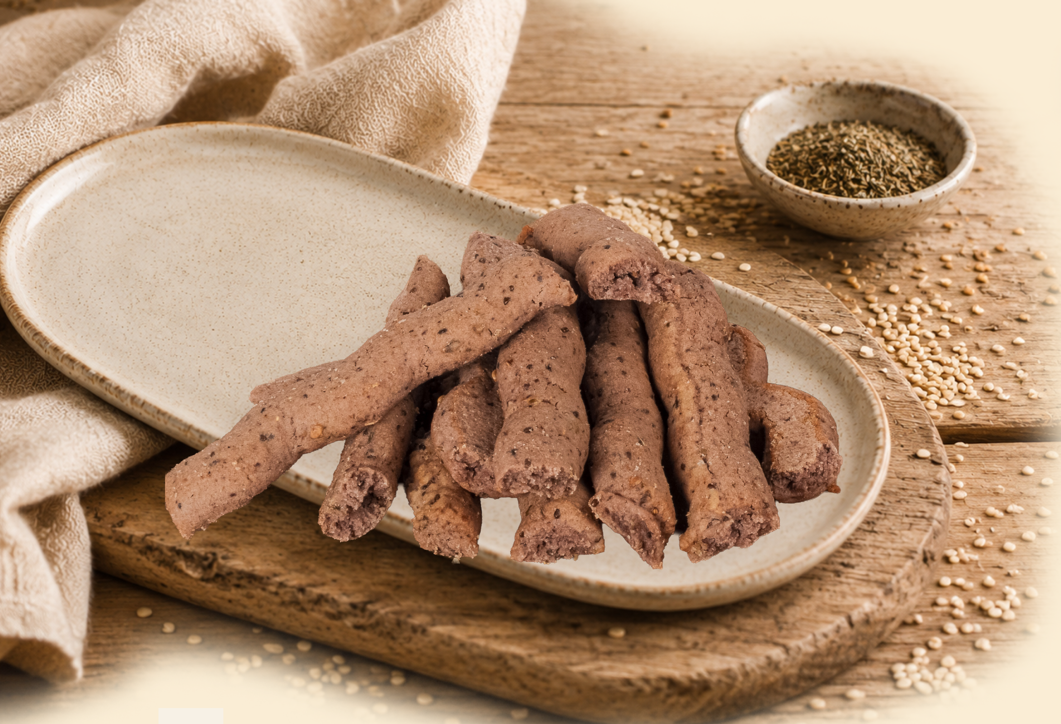 Glutensiz Zeytin Ezmeli Kekikli Grissini