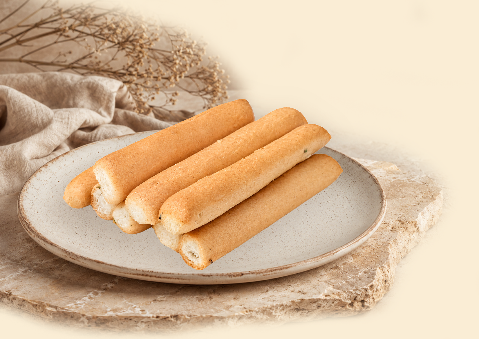 Parmesanlı Glutensiz Grissini