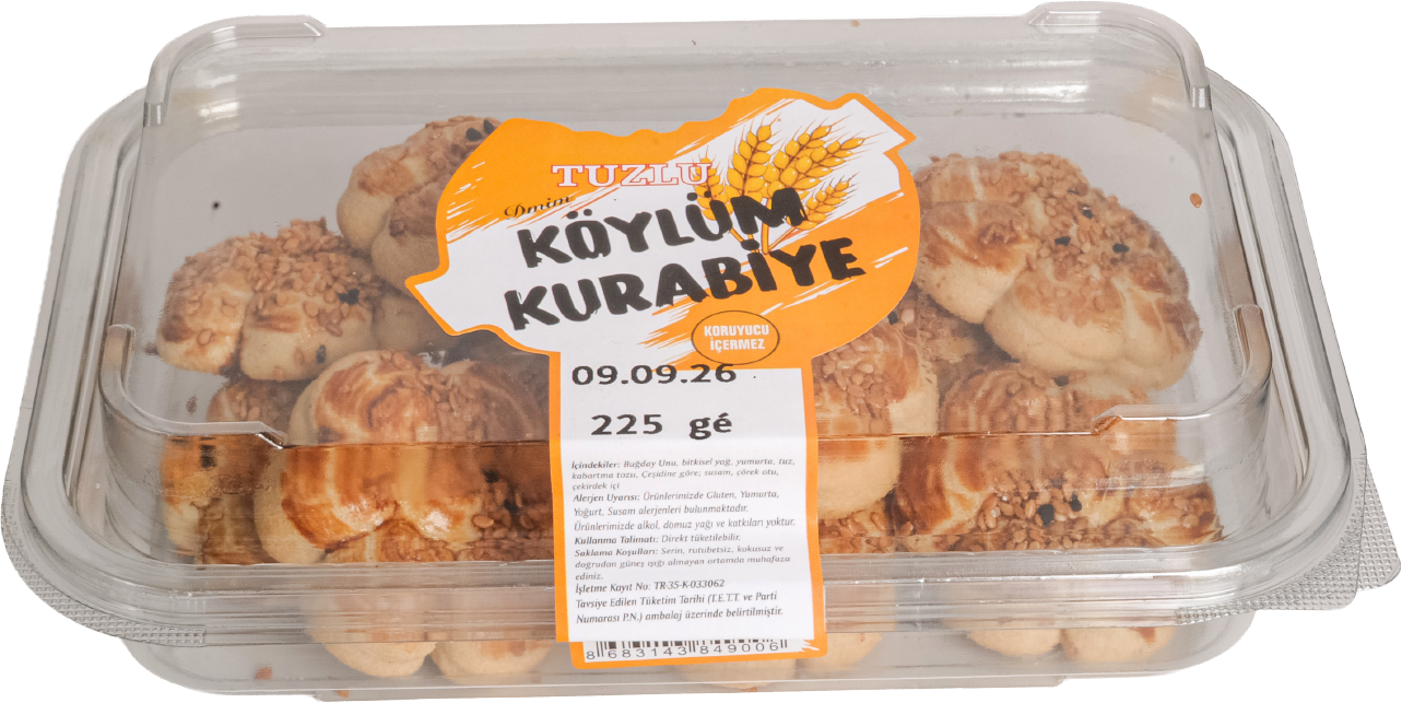 Köylüm Kurabiye Çörekotlu Susamlı Papatya Tuzlu Kurabiye ürün görseli