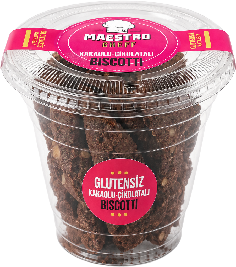 Maestro Chef Kakaolu Çikolatalı Glutensiz Biscotti ürün görseli